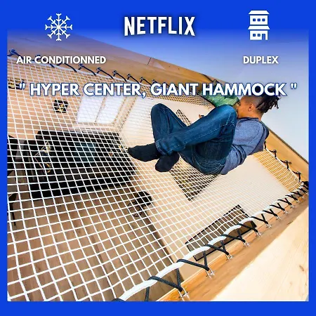 Lägenhet Duplex : 300m, Clim, Netflix